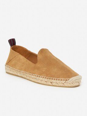 J McLaughlin Rafe Suede Espadrilles - Caramel NEW